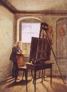 Georg Friedrich Kersting Caspar David Friedrich in his Studio oil painting